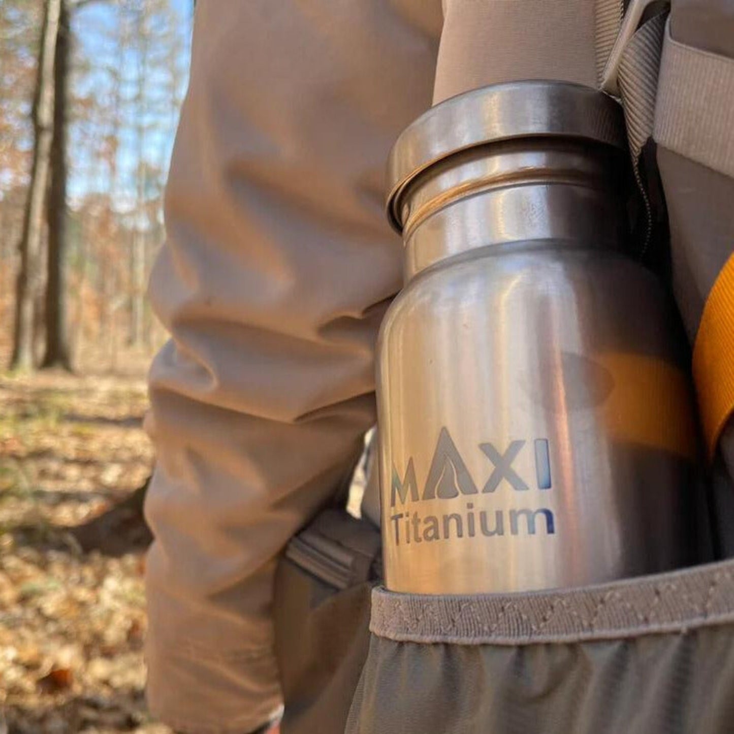 MAXI アウトドア 軽量化 水筒 チタンボトル 800ml WB-800