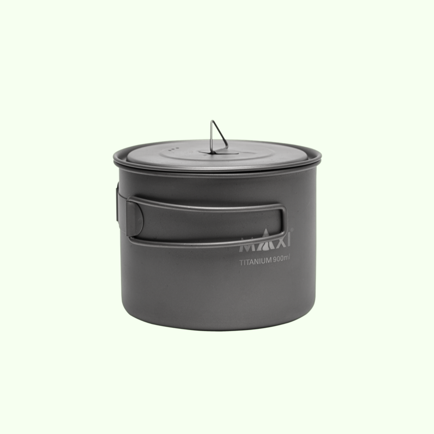 MAXI アウトドア 軽量化 チタンポット 900ml(蓋付き)P-900