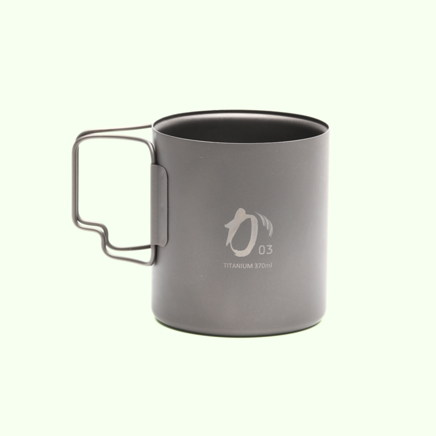 KA03 アウトドア 超軽量化 チタンダブルマグカップ 370ml KCUP-370-D