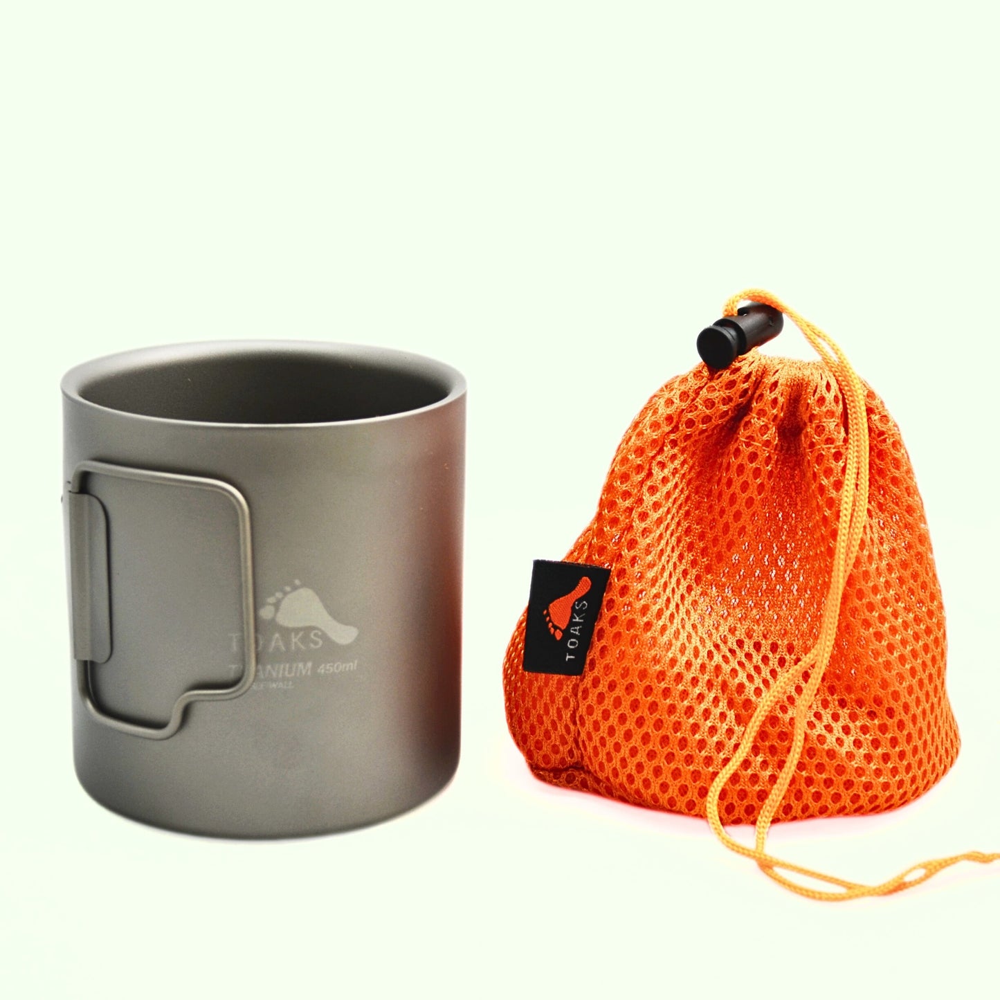 TOAKS アウトドア 軽量化 チタンダブルマグカップ 450ml CUP-450-DW