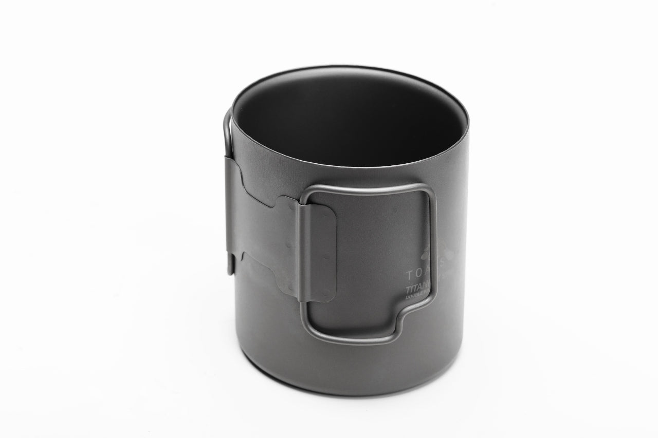 TOAKS アウトドア 軽量化 チタンダブルマグカップ 370ml CUP-370-DW