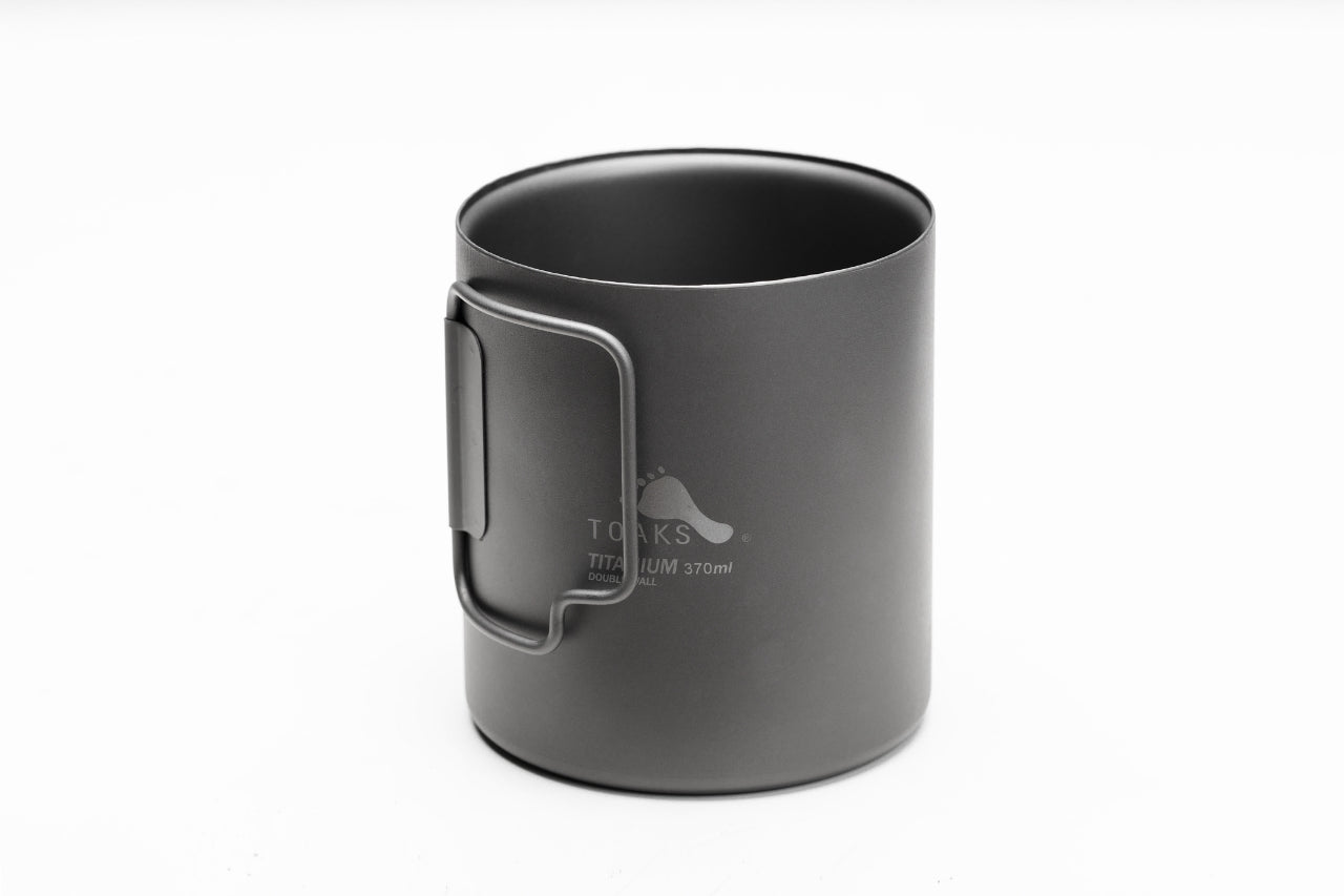TOAKS アウトドア 軽量化 チタンダブルマグカップ 370ml CUP-370-DW