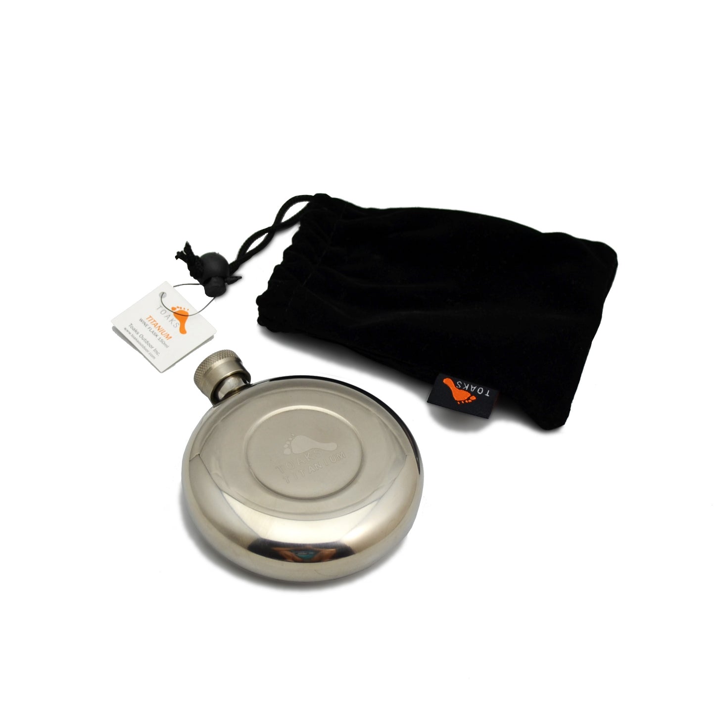 TOAKS アウトドア 軽量化 チタン製ワインフラスコ(150ml) FLASK-150