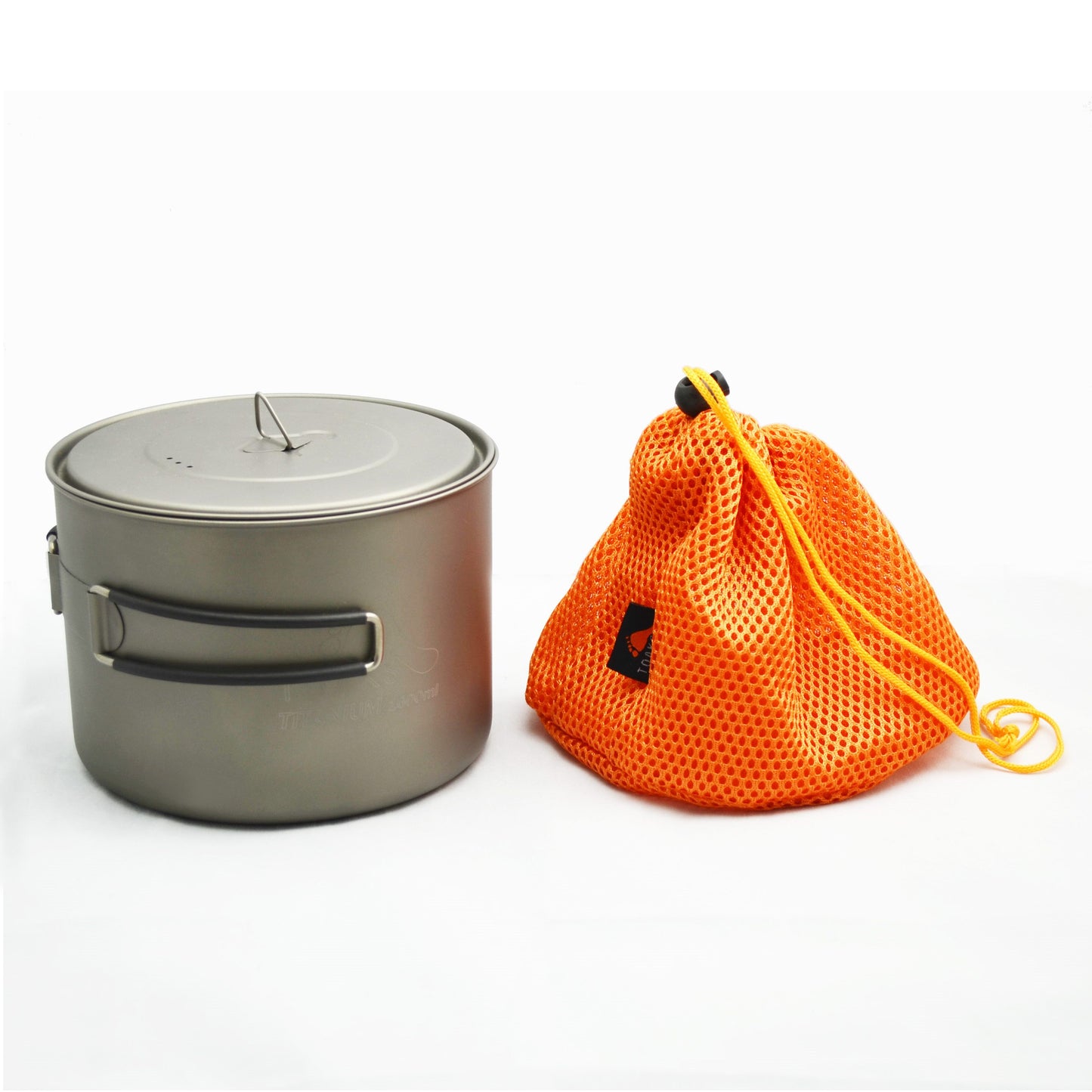 TOAKS アウトドア 軽量化 チタンポット 1600ml(蓋付き) POT-1600