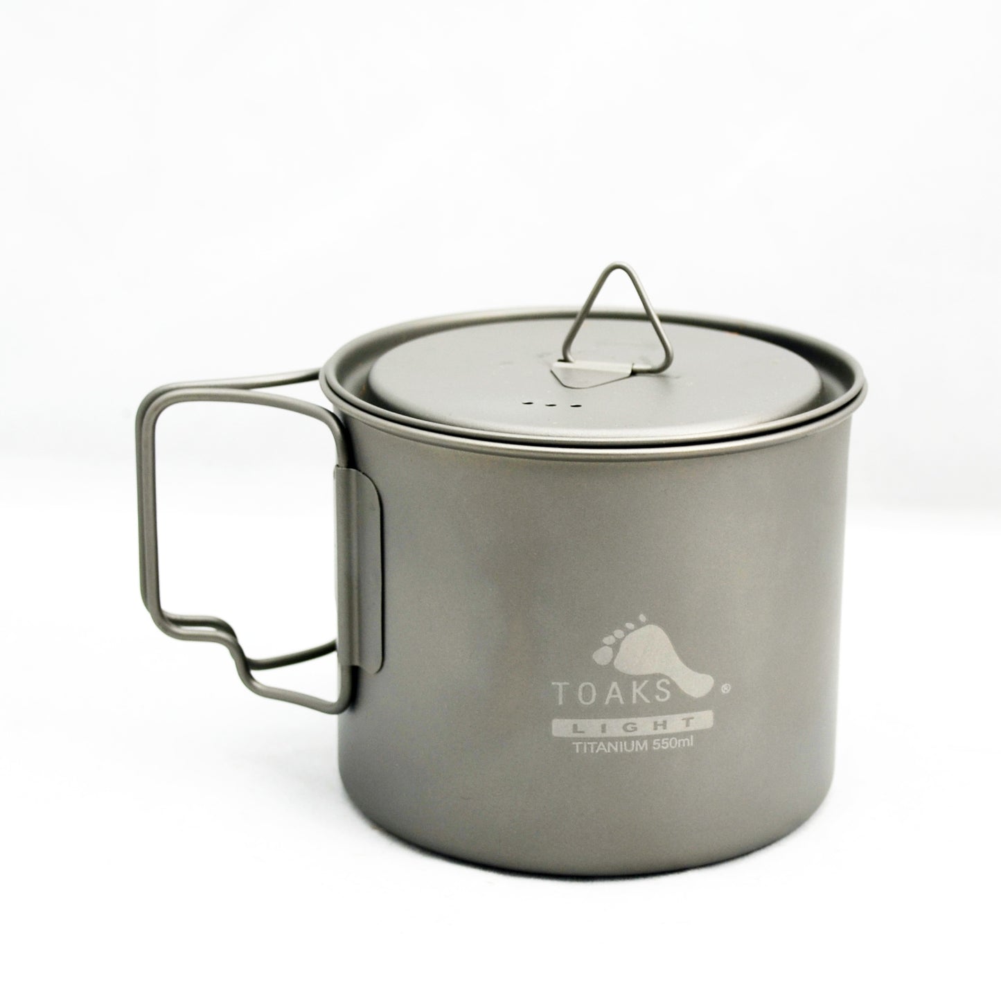 TOAKS アウトドア 軽量化 ウルトラライトチタンポット 550ml(蓋付き) POT-550-L