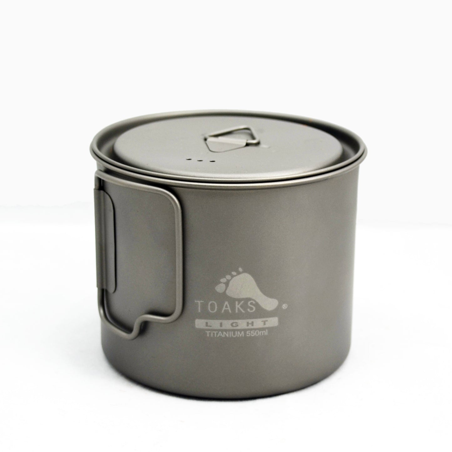 TOAKS アウトドア 軽量化 ウルトラライトチタンポット 550ml(蓋付き) POT-550-L