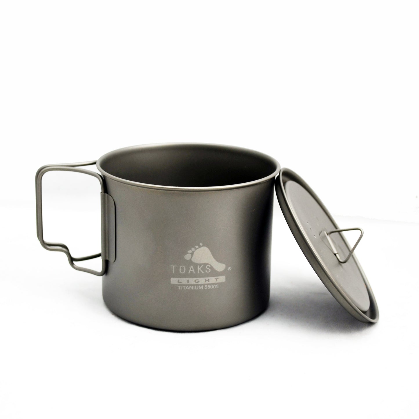 TOAKS アウトドア 軽量化 ウルトラライトチタンポット 550ml(蓋付き) POT-550-L