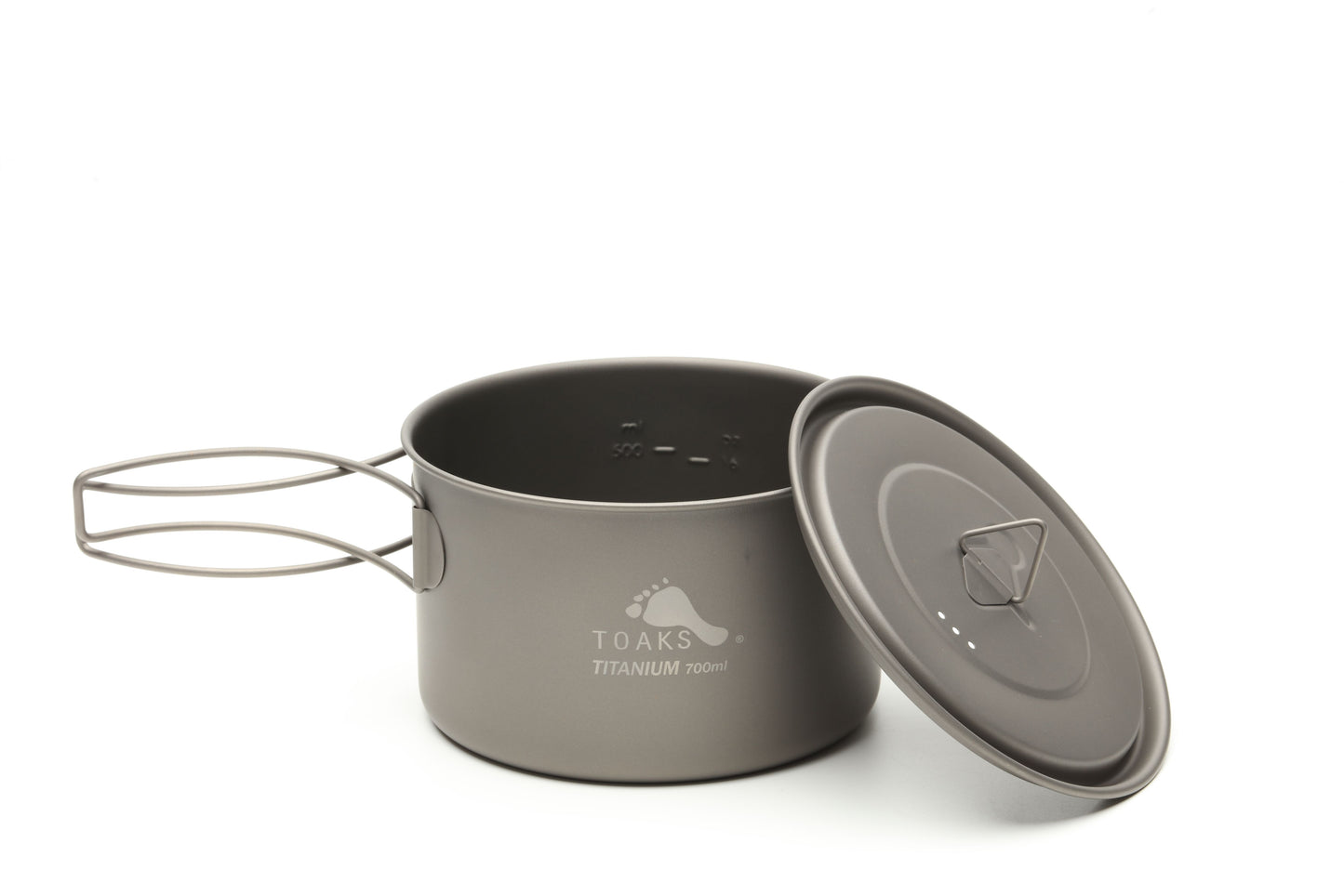 TOAKS アウトドア 軽量化 ウルトラライトチタンポット 700ml(蓋付き) POT-700-D115-L