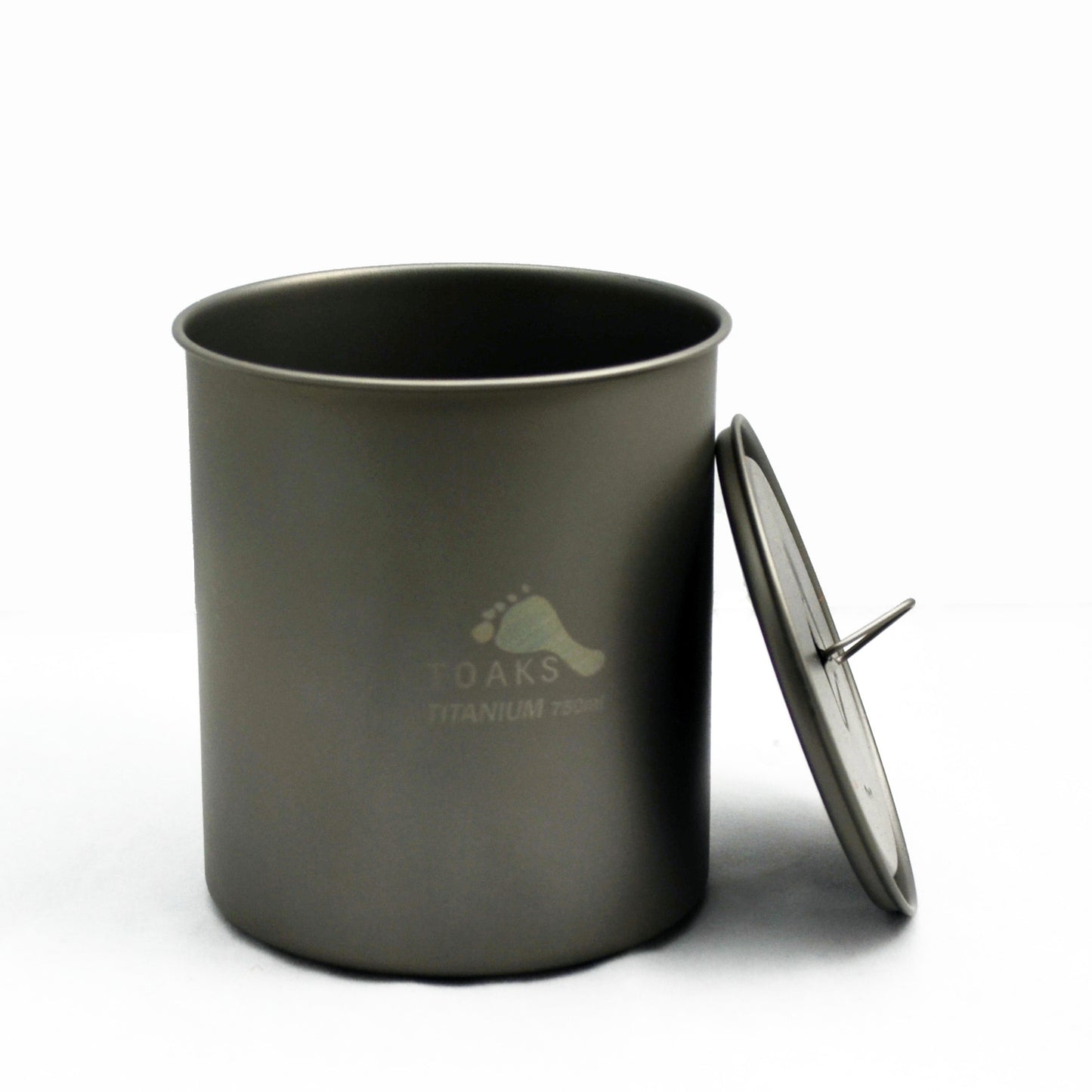 アウトドア 軽量化 TOAKS チタンポット 750ml(蓋付き、ハンドルなし)POT-750-NH