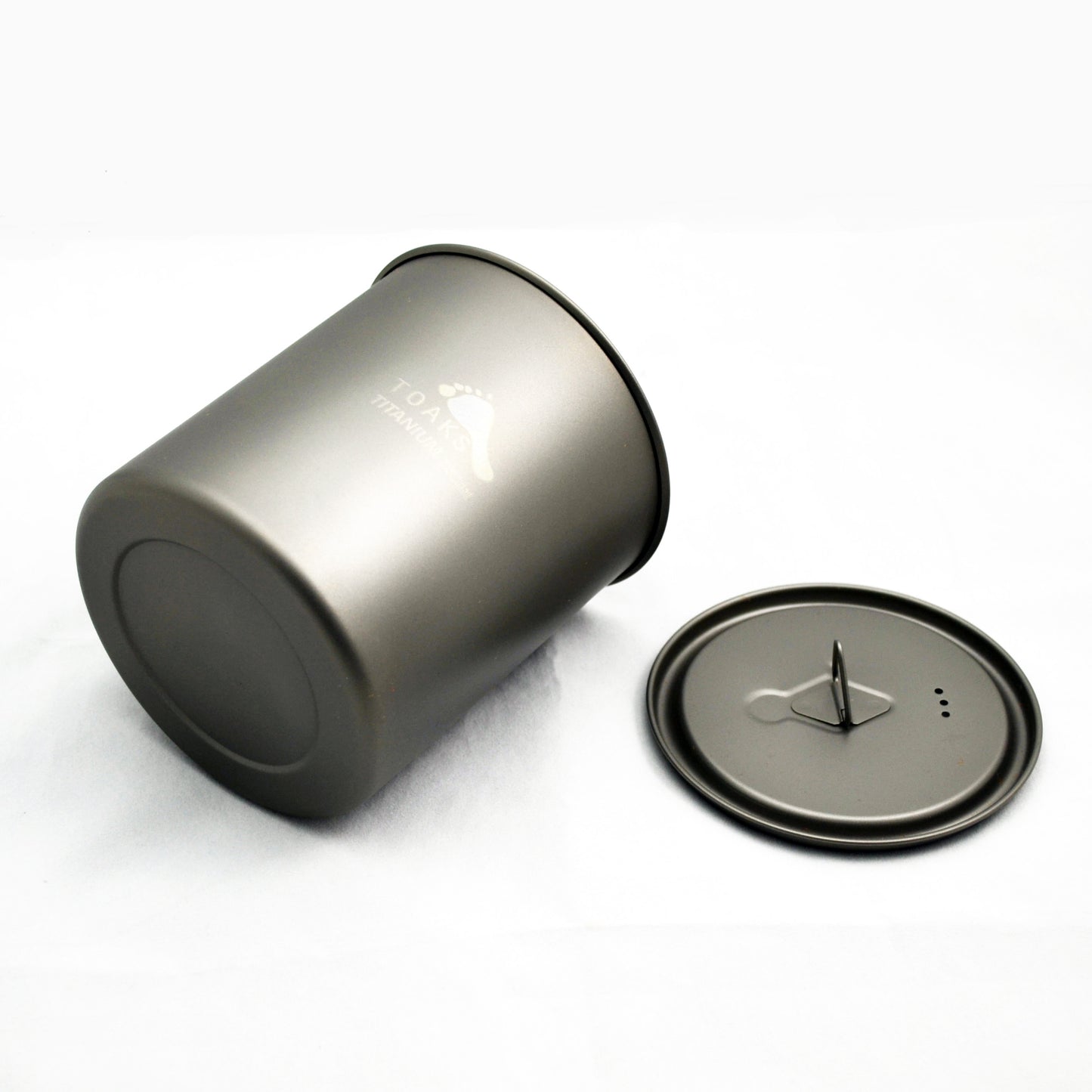 アウトドア 軽量化 TOAKS チタンポット 750ml(蓋付き、ハンドルなし)POT-750-NH