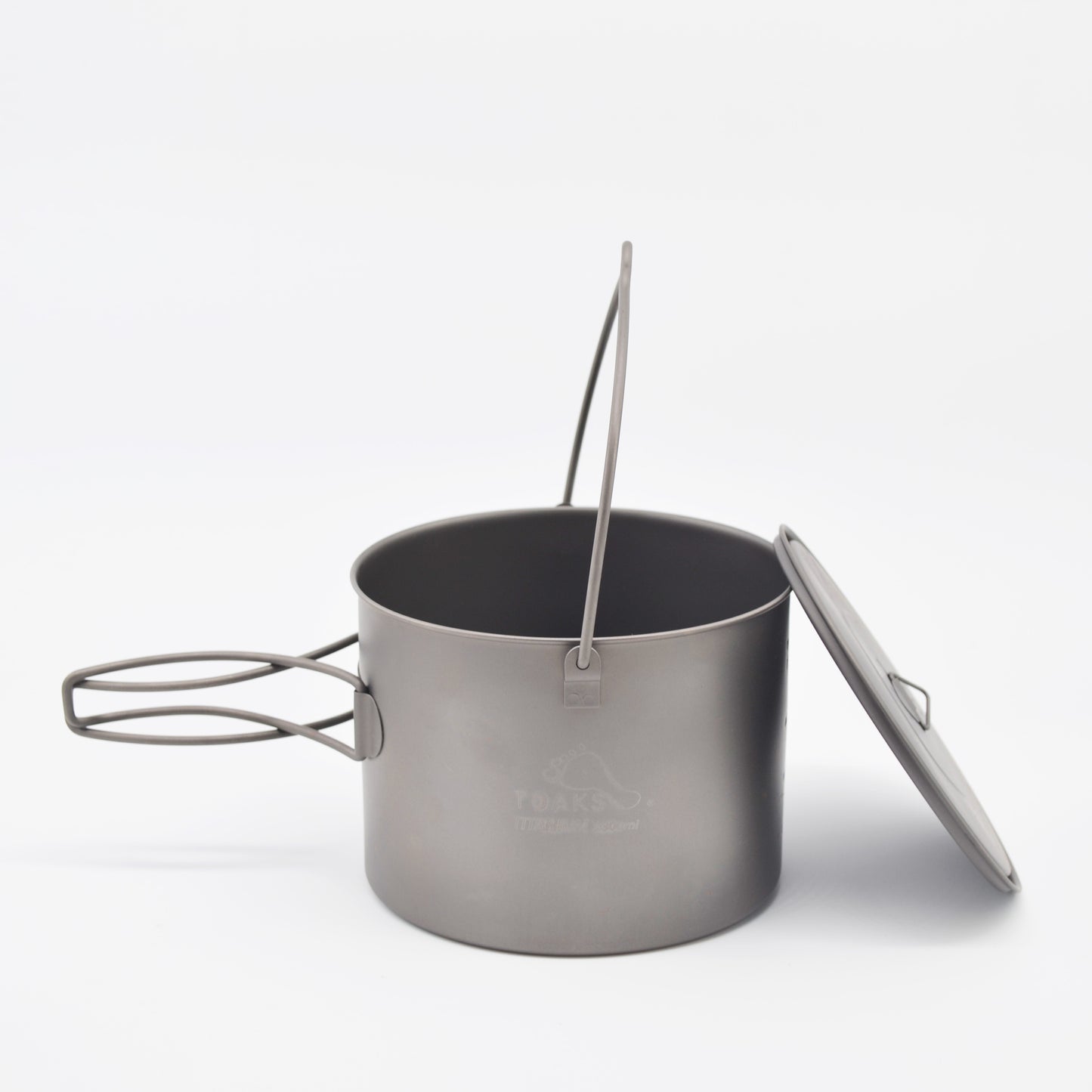 TOAKS アウトドア 軽量化 チタンポット(ポットにハンドル付き) 1600ml POT-1600-BH