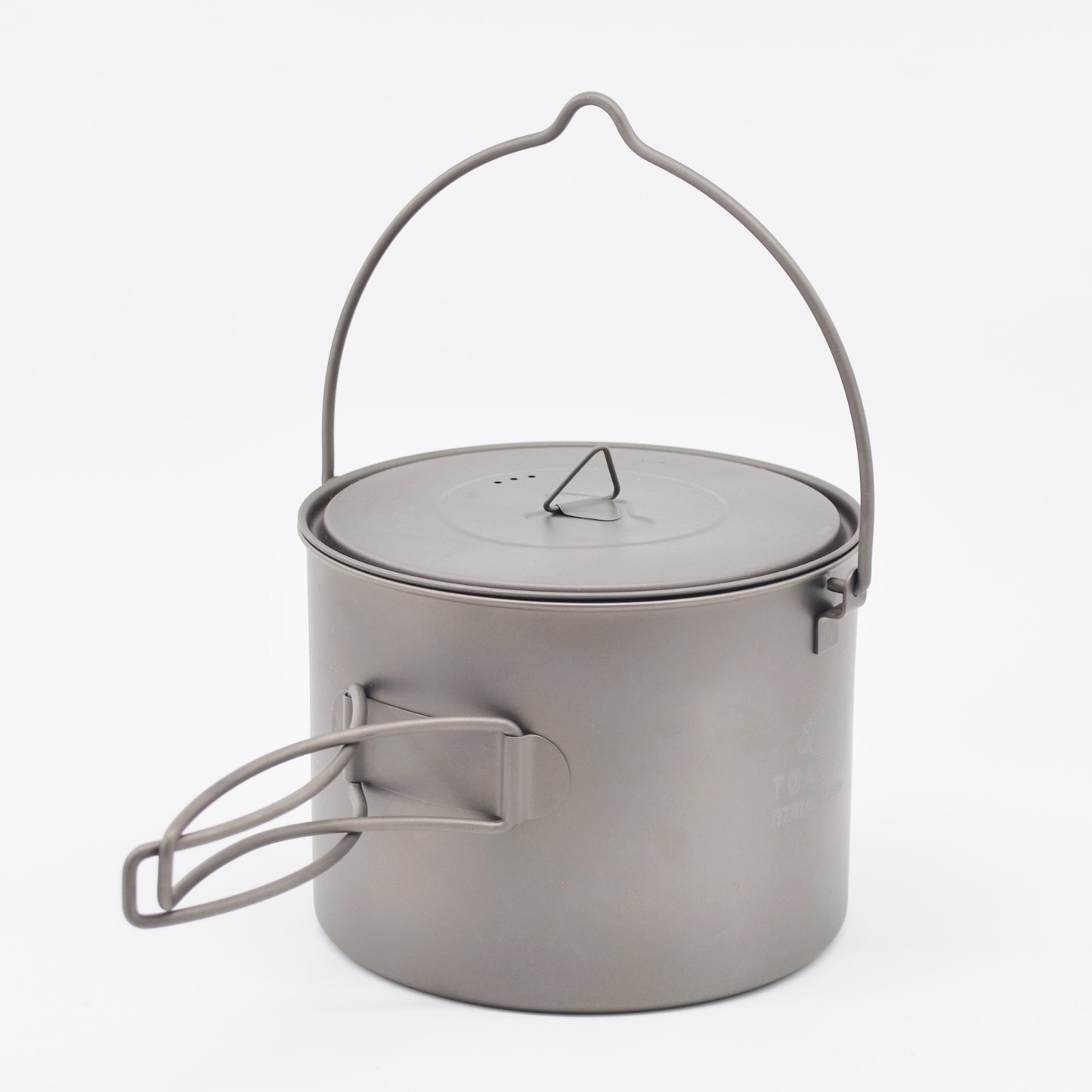 TOAKS アウトドア 軽量化 チタンポット(ポットにハンドル付き) 1600ml POT-1600-BH