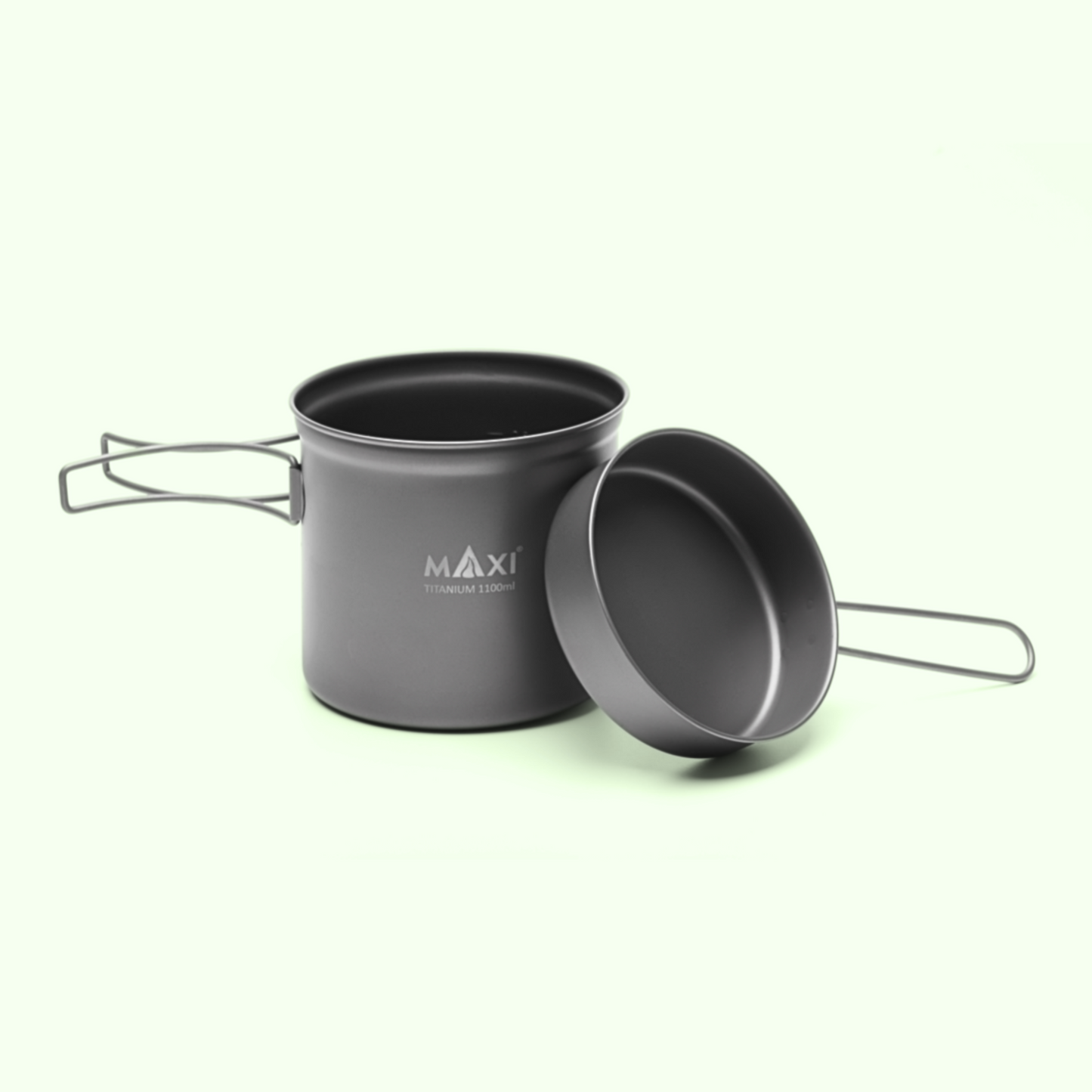 MAXI アウトドア 軽量化 チタンパンと1100mlチタンポットのセット TPP-1100