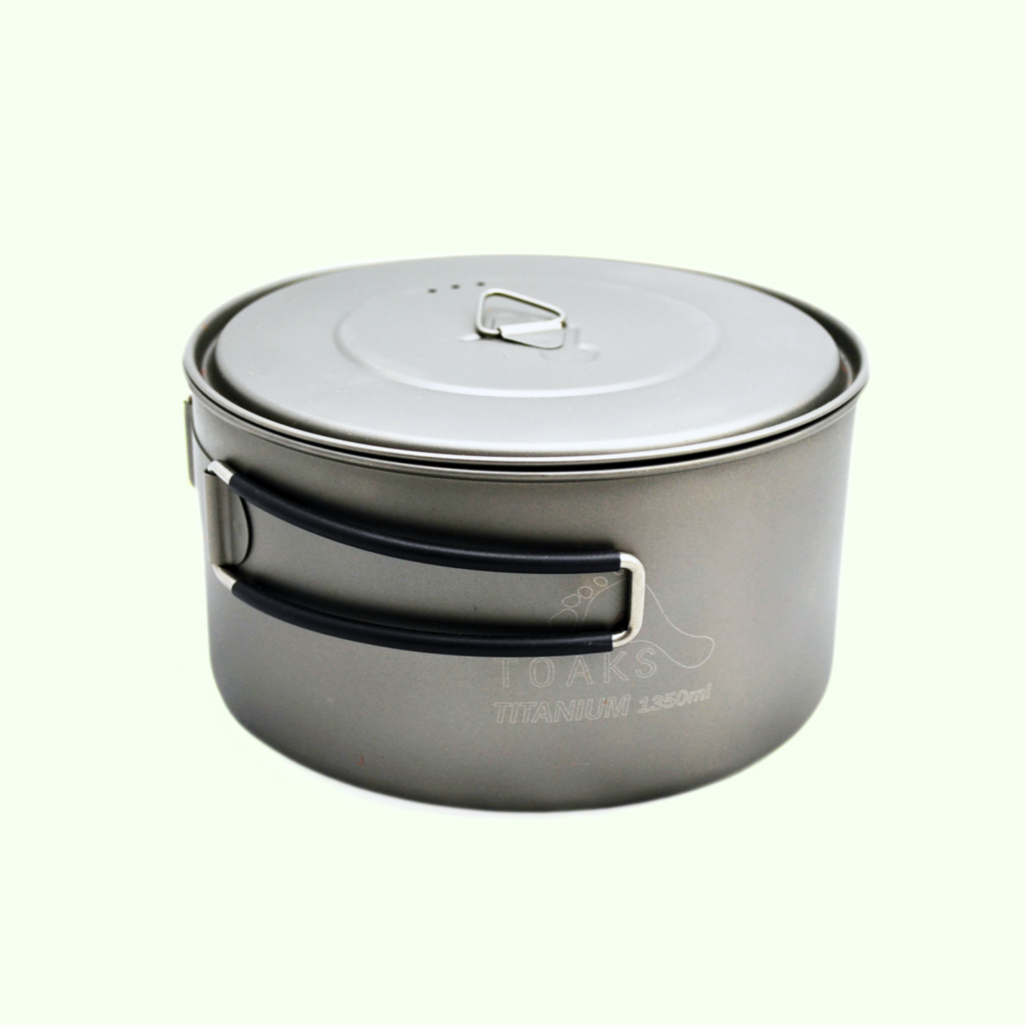 TOAKS アウトドア 軽量化 チタンポット 1350ml(蓋付き)POT-1350