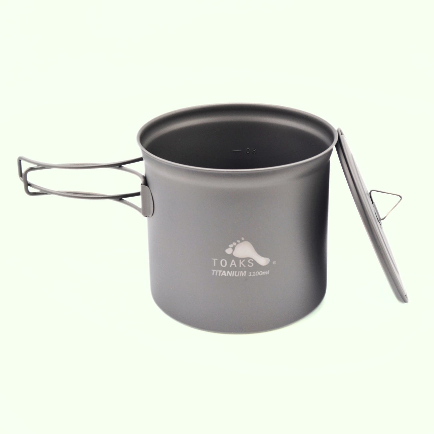 TOAKS アウトドア 軽量化 チタンポット 1100ml(蓋付き)POT-1100