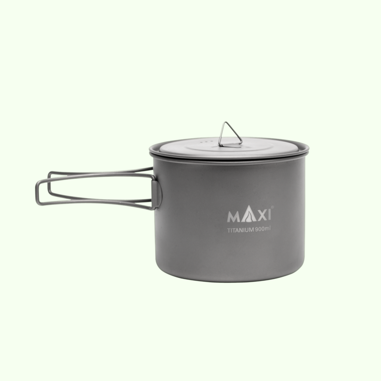 MAXI アウトドア 軽量化 チタンポット 900ml(蓋付き)P-900