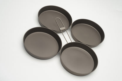 TOAKS チタン製D-165mmディープパンセット 4点セット　CS-10