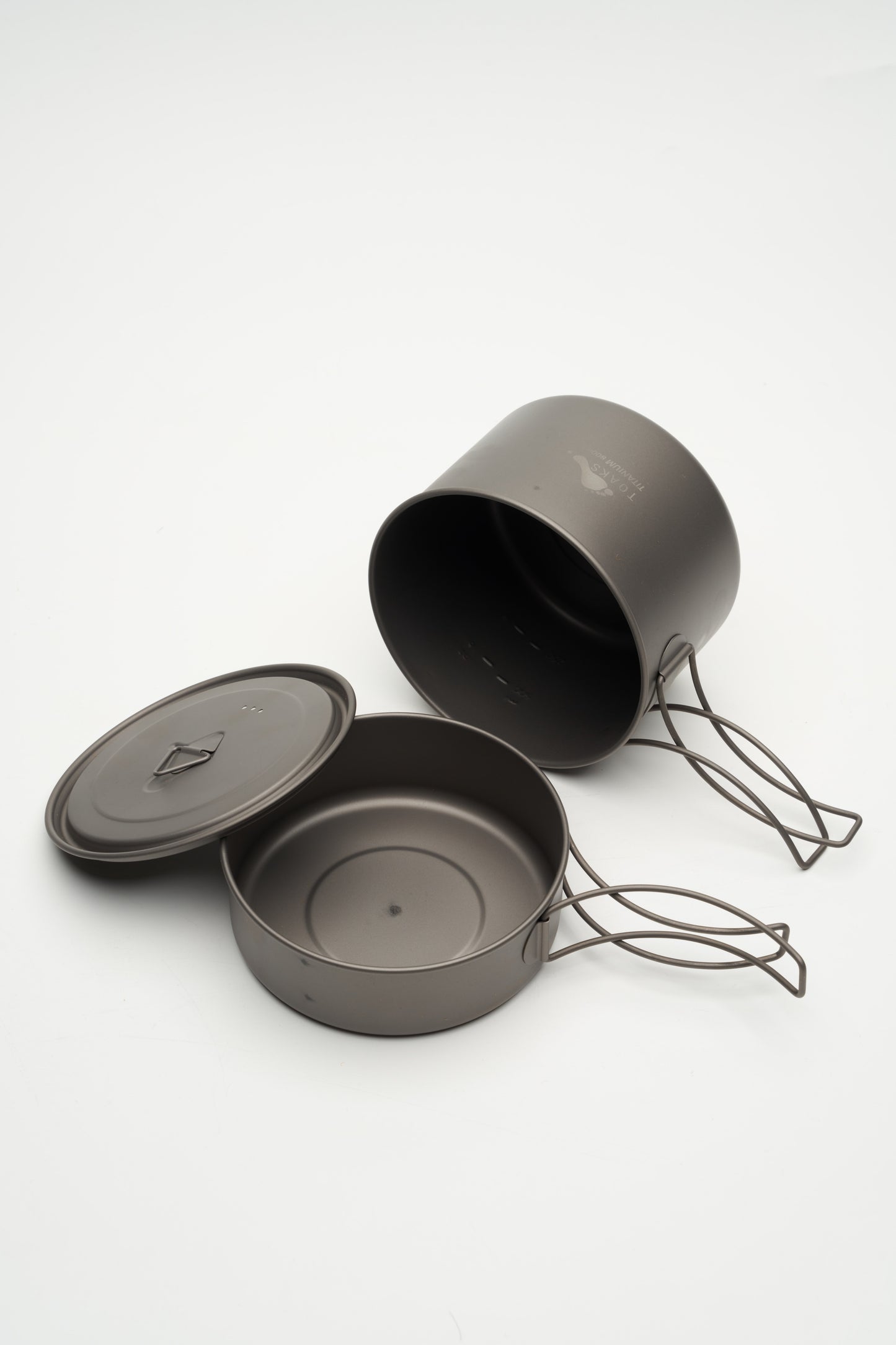 TOAKS チタン製クッカーセット（フライパン400ml・ポット800ml・蓋）　CS-12