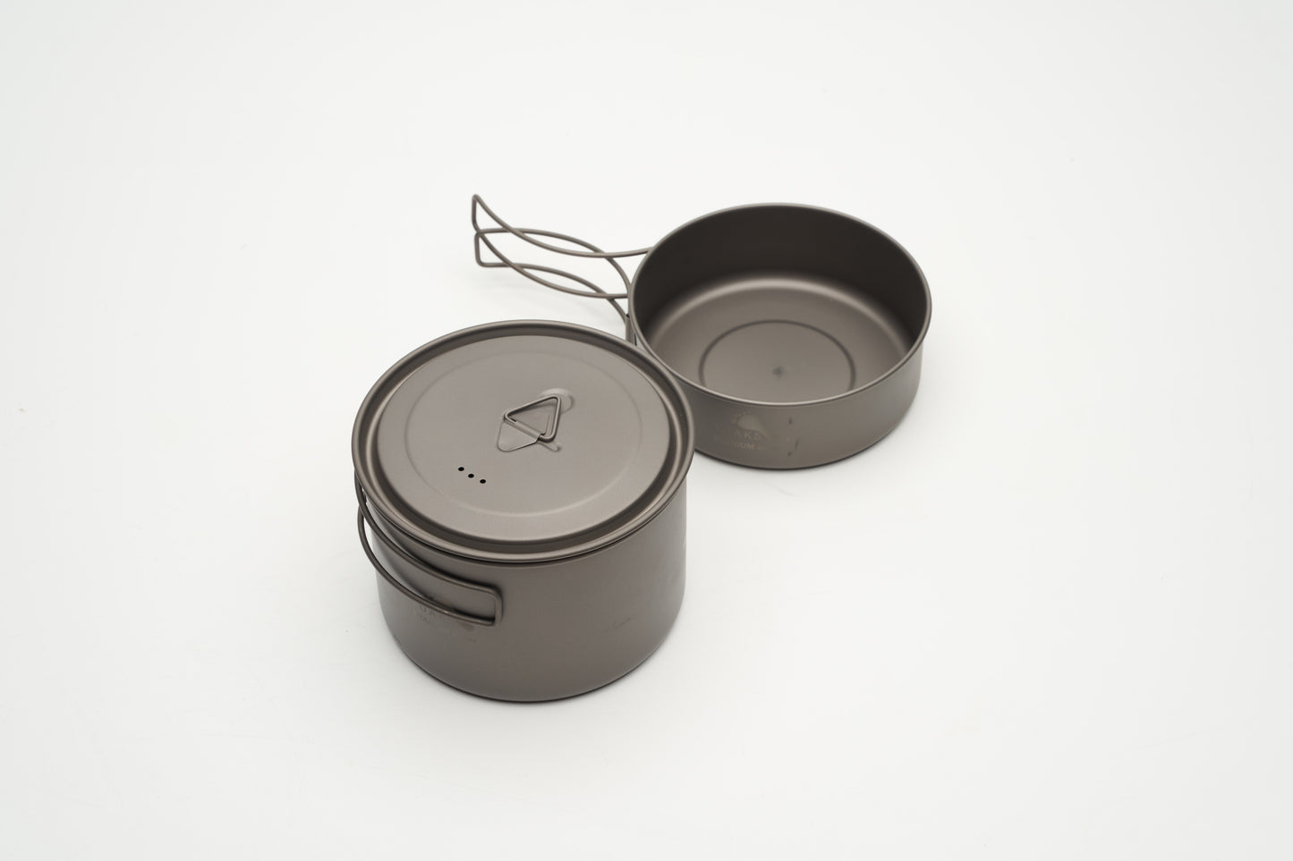 TOAKS チタン製クッカーセット（フライパン400ml・ポット800ml・蓋）　CS-12