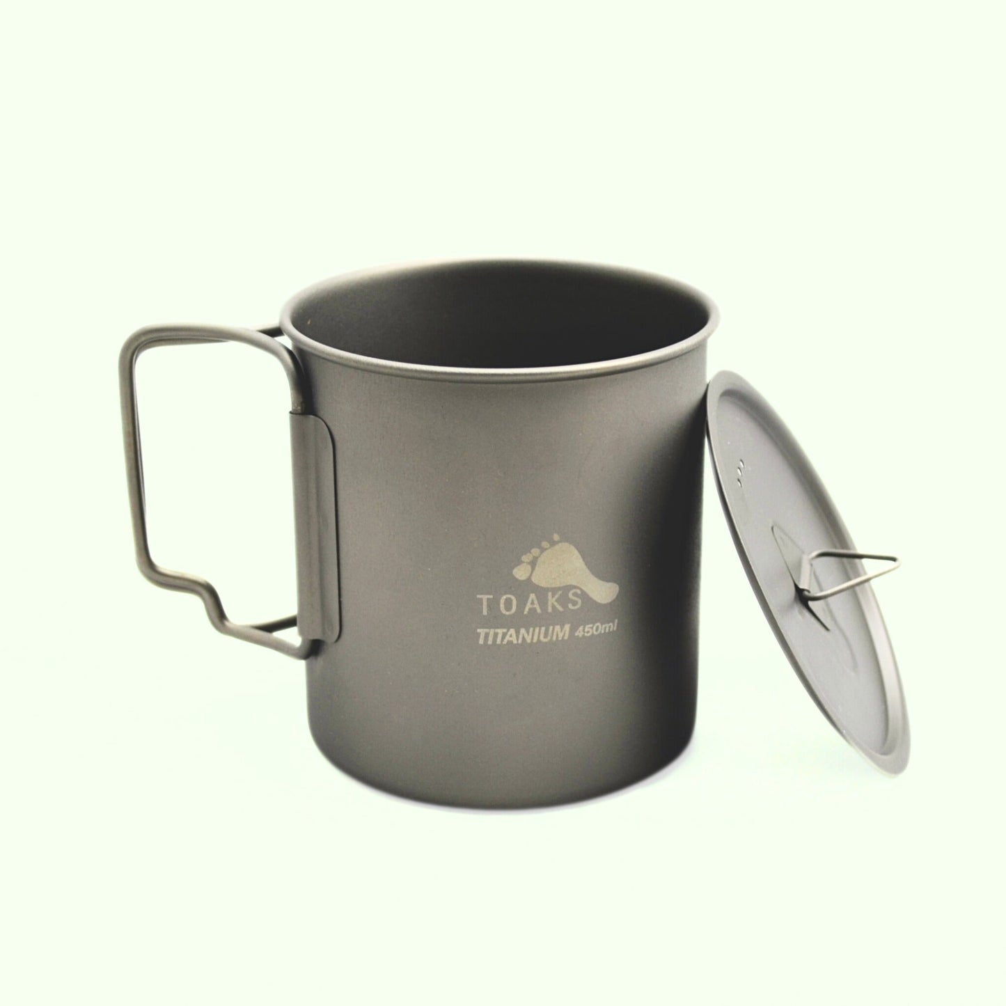 TOAKS　アウトドア　軽量化　チタンカップ　450ml（蓋付き）　CUP-450-C